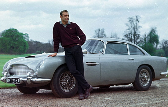 Aston Martin DB5 with James Bond